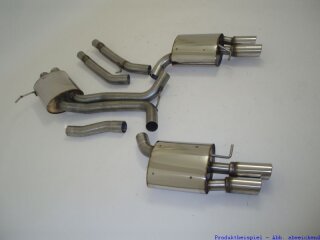 70mm catback-system with tailpipe left & right stainless steel