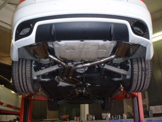 70mm catback-system w. tailpipe left & right with flap control stainless steel