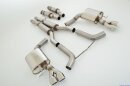 2x76mm catback-system w. tailpipe left &amp; right stainless steel