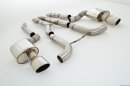 2x90mm racing catback-system w. tailpipe left &amp; right stainless steel