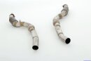 2x 76mm Downpipe with 200 cells HJS sport catalyst...