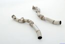 2 x 3 Zoll (76mm) Downpipe stainless steel