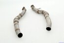 2x90mm downpipe stainless steel