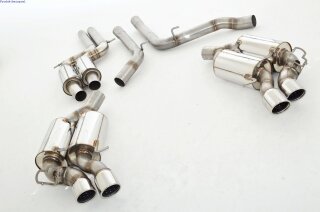 2x76mm catback-system w. tailpipe left & right stainless steel