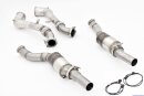 Friedrich Motorsport 2 x 90mm Downpipe mit 200 Zellen HJS Sport-Kat. Edelstahl