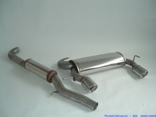 76mm catback-system with tailpipe left & right stainless steel