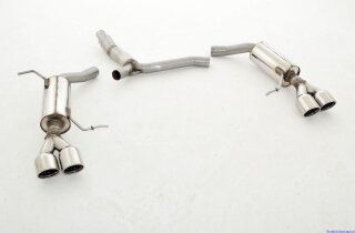 back-silencer with tailpipe left & right SQ5-Look stainless steel