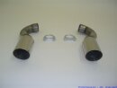 tailpipe-system for the left and the right side stainless steel
