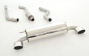 63.5mm catback-system with tailpipe left &amp; right stainless steel