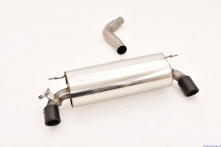 76mm back-silencer with tailpipe left & right M135i-Look stainless steel