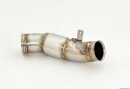 90mm downpipe with 200 cells sport catalyst stainless steel