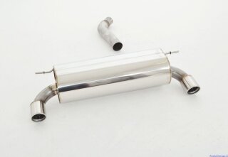70mm back-silencer with tailpipe left & right M135i/M140i-Look stainless steel