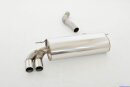 70mm back-silencer stainless steel