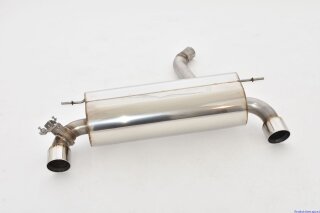 76mm back-silencer with tailpipe left & right M140i-Look stainless steel