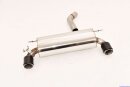 76mm back-silencer with tailpipe left &amp; right M140i-Look stainless steel
