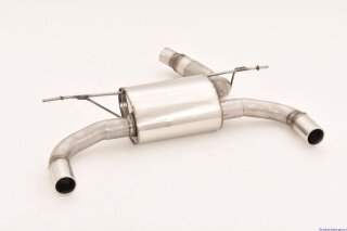 back-silencer with tailpipe left & right M235i/M240i-Look stainless steel