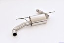 76mm back-silencer with tailpipe left &amp; right stainless steel