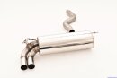 76mm back-silencer with tailpipe left & right...