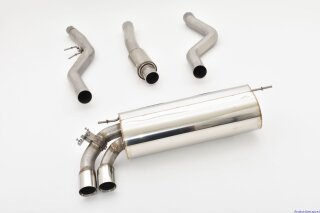 76mm catback-system stainless steel