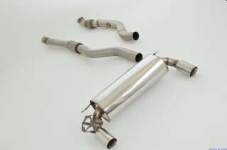 90mm catback-system with tailpipe left & right stainless steel