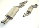 Ø 2x70mm exhaust-system stainless steel