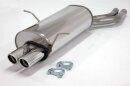 back-silencer stainless steel