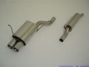 63.5mm catback-system stainless steel