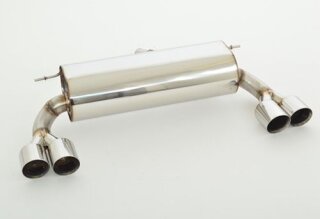 back-silencer with tailpipe left & right 335i-Look stainless steel