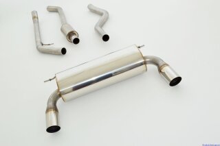 63.5mm catback-system with tailpipe left & right 335i-Look stainless steel