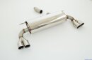 back-silencer with tailpipe left &amp; right stainless steel