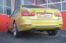 76mm back-silencer with tailpipe left &amp; right 335i-Look stainless steel