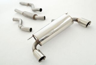 76mm catback-system with tailpipe left & right 335i-Look stainless steel