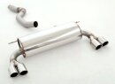 76mm back-silencer with tailpipe left &amp; right 335i/340i-Look stainless steel