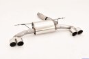 76mm back-silencer with tailpipe left &amp; right stainless steel