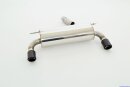 76mm back-silencer with tailpipe left &amp; right 340i-Look stainless steel