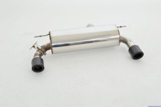 76mm back-silencer with tailpipe left & right 340i-Look stainless steel