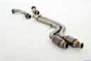 2x70mm downpipe with 200 cells catalyst stainless steel