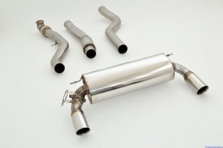 90mm catback-system with tailpipe left & right stainless steel