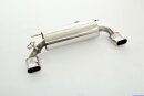 76mm back-silencer with tailpipe left &amp; right stainless steel