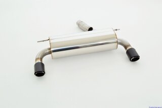 76mm back-silencer with tailpipe left & right 435i/440i-Look stainless steel