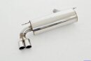 76mm back-silencer with tailpipe left &amp; right stainless steel