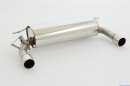 76mm back-silencer with tailpipe left &amp; right stainless steel