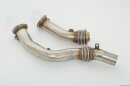 70mm downpipe set stainless steel