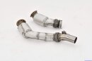 2x80/65mm downpipe with 200 cells HJS catalyst stainless...