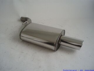 back-silencer stainless steel