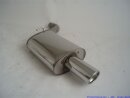 70mm back-silencer stainless steel