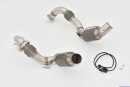 2x 76mm downpipe-set with 200 cells HJS sport-catalyst...