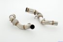 2x 76mm downpipe with 200 cells catalyst stainless steel