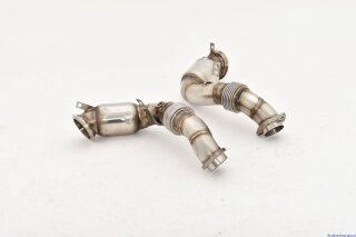 70mm downpipe-set with 200 cells sport catalyst stainless steel