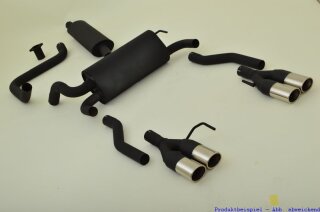 63.5mm catback-system with tailpipe left & right aluminised steel